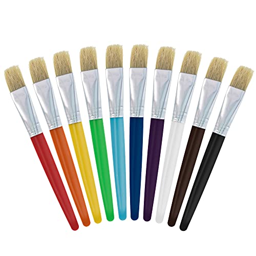 U.S. Art Supply 10-Piece Children's Paint Brush Set