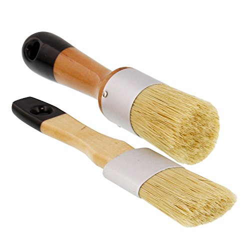 U.S. Art Supply Brushes for Furniture - Natural Bristles, Lightweight and Rust Resistant
