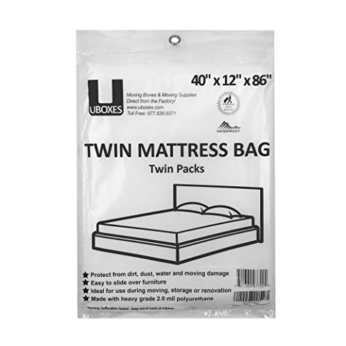 Uboxes Twin Size Mattress Covers, 2 Pack