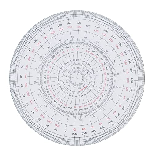 Uchida 1-822-0000 Full Circle Protractor 4.7 inches (12 cm)