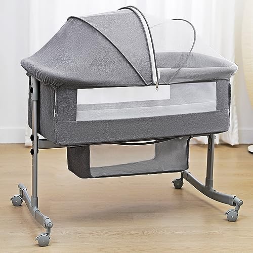 uiuwoo Bedside Crib for Baby - Versatile, Safe, and Convenient