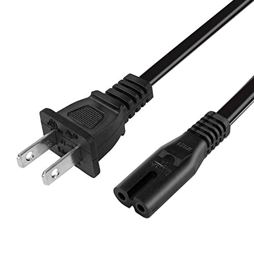 [UL Listed] 6Ft 2 Prong Projector Power Cord