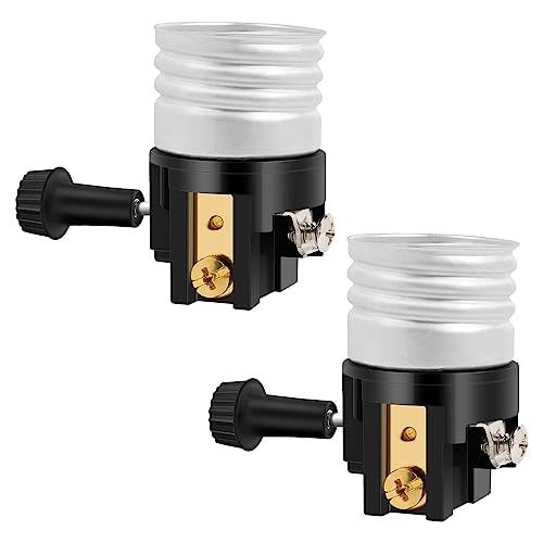 Baocuz E26 Light Socket with ON/Off Switch - 2 Pack