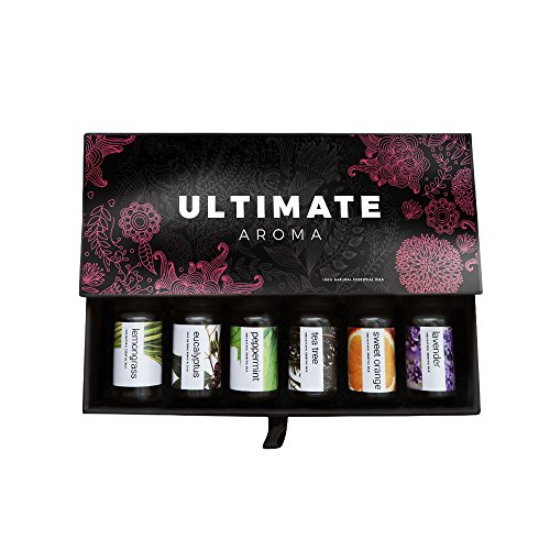 Ultimate Aroma Essential Oils 6-Pack - Pure Therapeutic Grade Gift Set