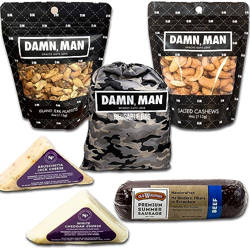 Ultimate Gift for Men - Premium Cheese, Beef Sausage, Nuts