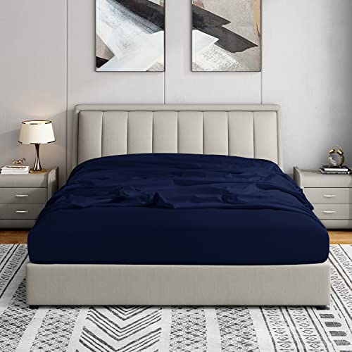 Ultra Soft Navy Twin Fitted Sheet