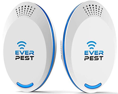 Ever Pest Ultrasonic 2023 (2-Pack) Repellent - Indoor/Outdoor Control for Pests