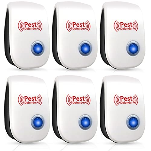 Ultrasonic Pest Repeller 6 Pack - Effective and Pet-Friendly Pest Control Solution
