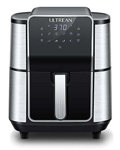 Acezoe 7L XXL Hot Air Fryer, 1800 W Stainless Steel Air Fryer with Digital  LED Touch Scree