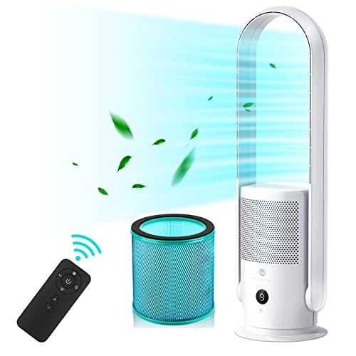 ULTTY Bladeless Tower Fan and Air Purifier