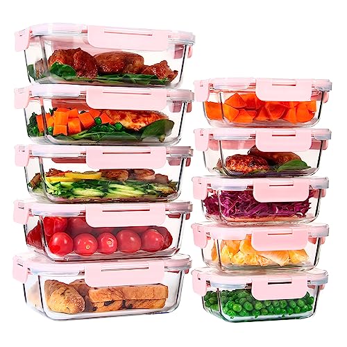 UMEIED Glass Food Storage Containers Set