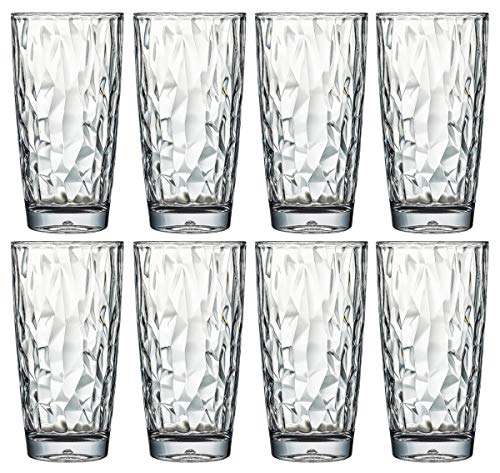 Unbreakable Plastic Drinking Glasses for Kids and Adults
