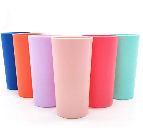 YBM Home Reusable Plastic Cups 10 oz, Unbreakable Drinkware Dishwasher Safe  3-Pack, Pink