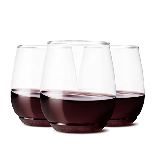Unbreakable Plastic Wine Glasses - TOSSWARE POP Vino Set of 12