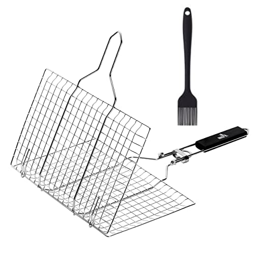 UNCO Grill Basket: Stainless Steel Fish Grill Basket