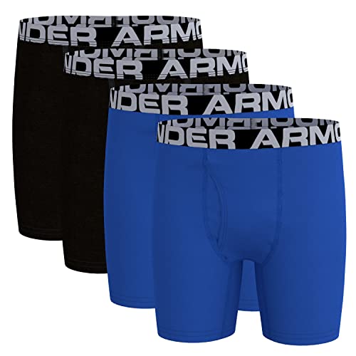 Under Armour boys 4 Pack Set Boxer Briefs, Ultra Blue, Large US