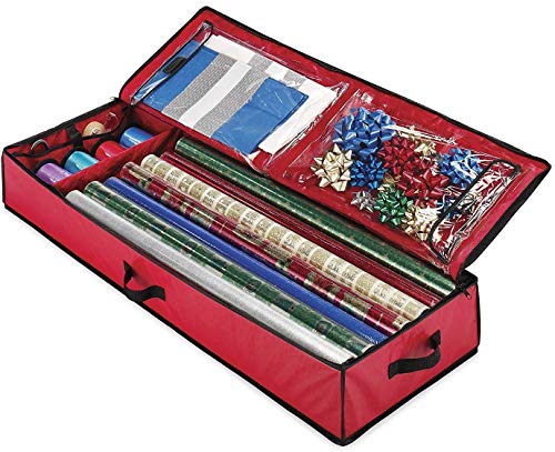 Under-bed Holiday Wrapping Paper Container