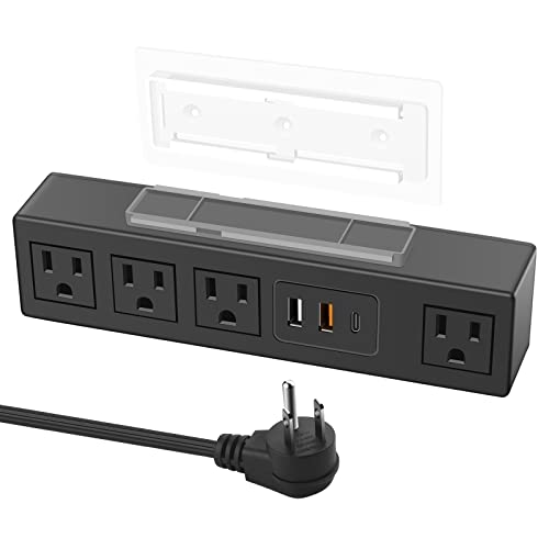 Under Desk Power Strip with USB Ports