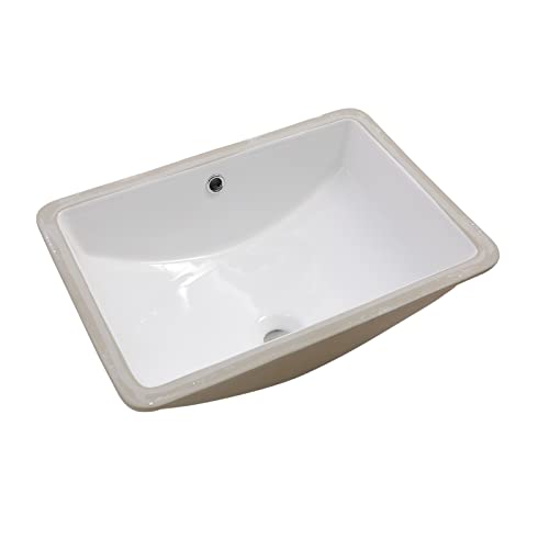 Undermount Bathroom Sink - Sarlai 21 x 14 inch Rectangular Vessel Sink