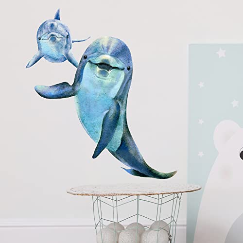Underwater Dolphins Wall Decal