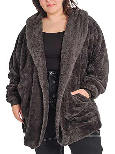 UnHide Shleepy Faux Fur Robe - Cozy and Lightweight Wearable Blanket