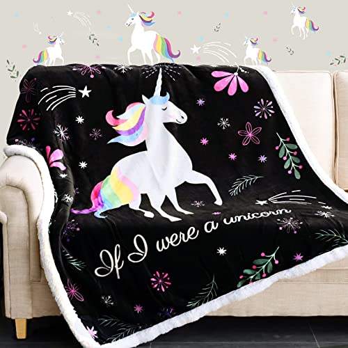 Unicorn Blanket Gifts for Girls