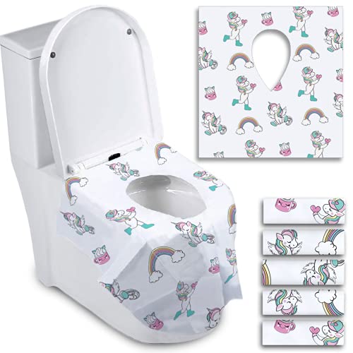 Unicorn Disposable Toilet Seat Covers for Toddlers