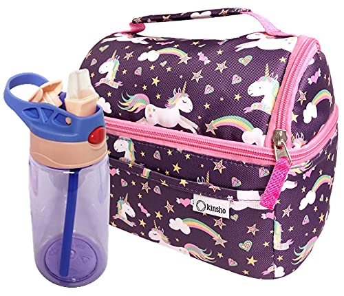 Kinsho Unicorn Toddler Lunch Set with Insulated Bag