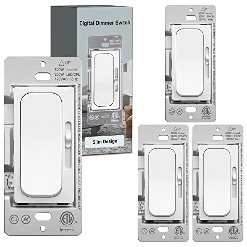 UNIELE Digital Slim Slide Dimmer Light Switch
