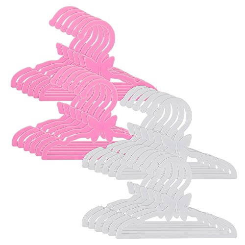 Unique Pink and White Butterfly Wardrobe Hangers
