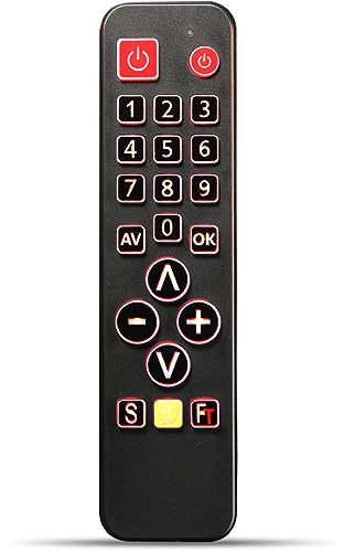 Anloti Big Button Remote: Simple TV Control for Seniors with Impaired Vision