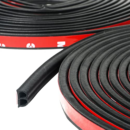 Universal Car Weather Stripping - 33Ft Self Adhesive Rubber Seal Strip