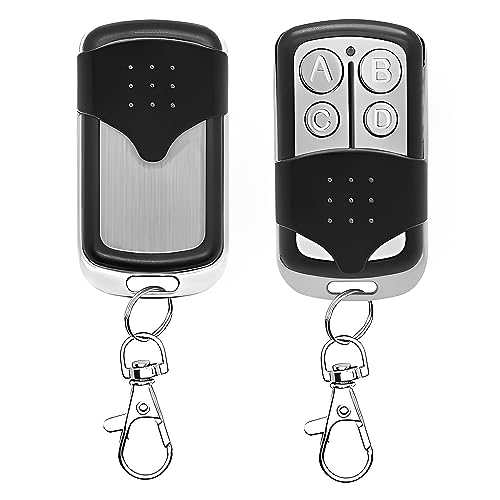 Universal Garage Door Remote with 5 Colors Learn Button, 2 Pack