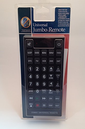 Universal Jumbo TV Remote-Black
