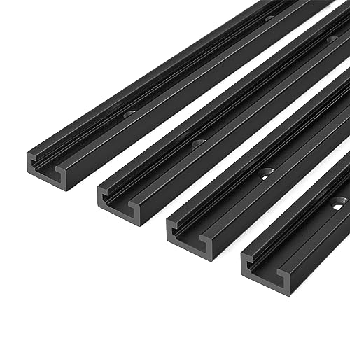Universal T-Track for Woodworking with Pre-drilled Mounting Holes