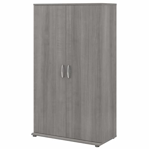 Universal Tall Storage Cabinet with Doors and Shelves
