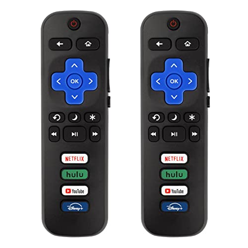 Universal TV Remote for Roku TVs (Pack of 2)