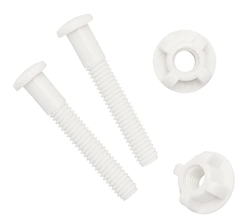 Top Mount Toilet Seat Hinge Bolt Screw, 2 Pack" by Qualihome