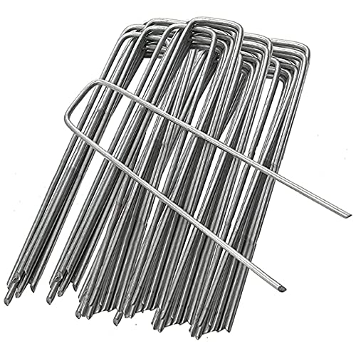 Sturdy Garden Stakes for Landscaping and Patio Use (Silver, One Size)