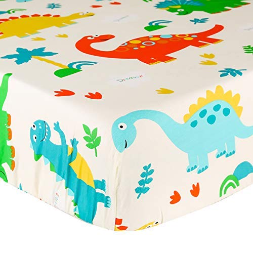 UOMNY Baby Fitted Crib Sheet - Dinosaur Toddler Sheet