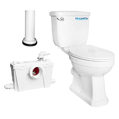 Upflush Toilet For Basement with Macerator Pump