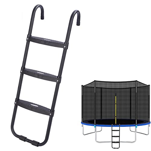 Upgrade Wide-Step Ladder for Trampoline
