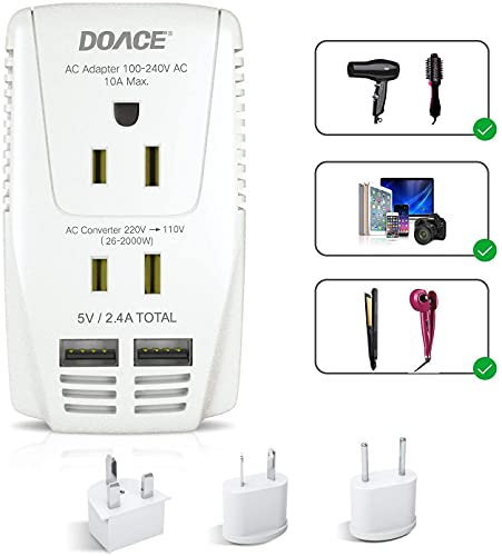 Upgraded DoAce C11 2000W Travel Voltage Converter