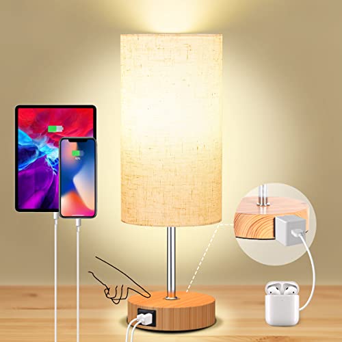 Upgraded Table Lamp with USB Ports & AC Outlets