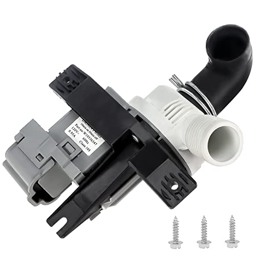 [UPGRADED]W10536347 Washer Drain Pump Assembly by Blutoget