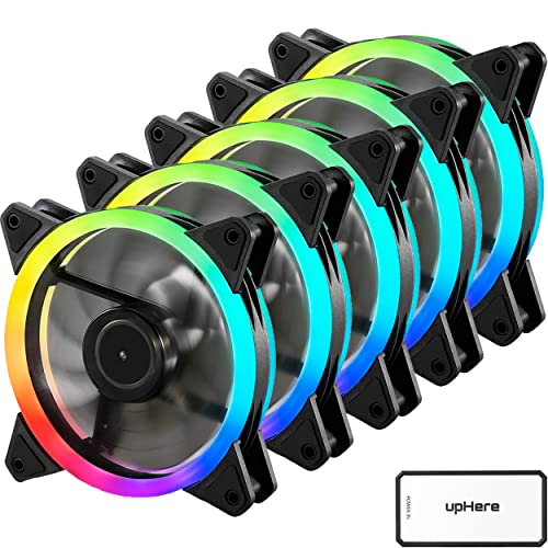 upHere 120mm RGB Case Fan - High Airflow LED Fan