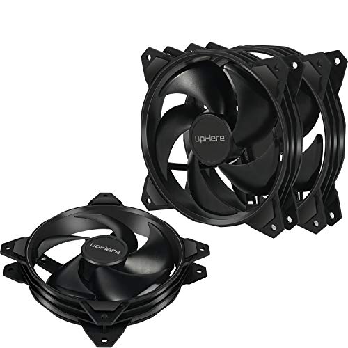 uphere Long Life Computer Case Fan 120mm Cooling 3-Pack