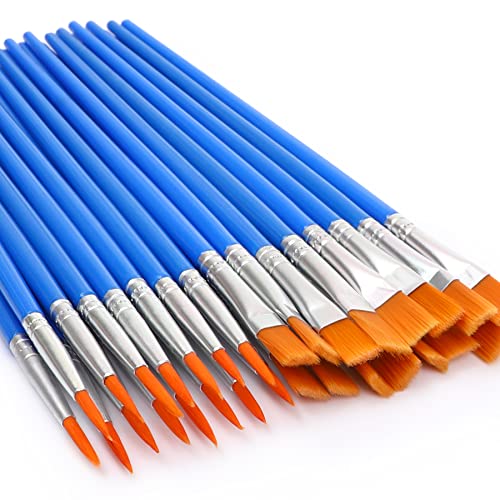 UPINS 11 Pieces Fine Detail Paint Brush Miniature Small Thin Painting Brushes Kit Micro Artist Acrylic Paints Brush Set