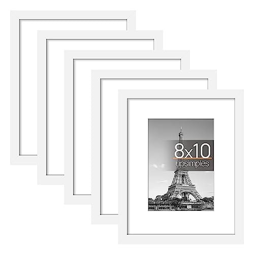 8x10 Matted to 5x7 Wall Frame, White in 2023