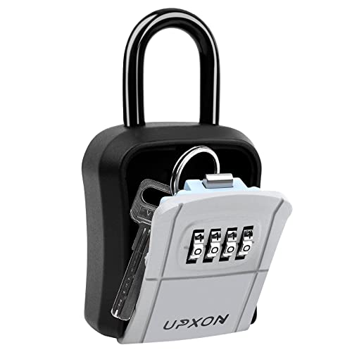 UPXON Key Lock Box - Small Portable Wall-Mounted Safe